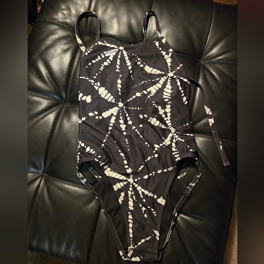 Jolyn Clothing Black And White Swimsuit